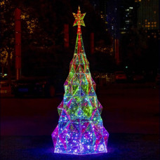 HOLOGRAM ALBERO IRIDESCENTE C/LED RGB CM.110H (2pz)